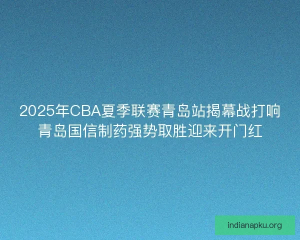 2025年CBA夏季联赛青岛站揭幕战打响青岛国信制药强势取胜迎来开门红