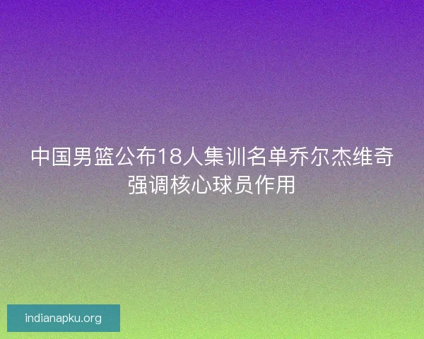 中国男篮公布18人集训名单乔尔杰维奇强调核心球员作用